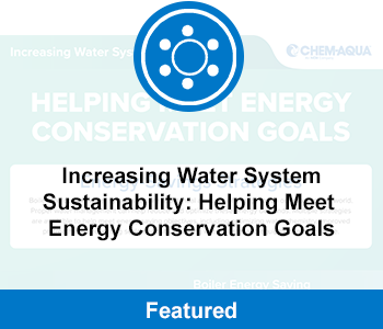 Increasing Water System Sustainability: Helping Meet Energy Conservation Goals