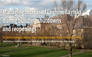 Managing Increased Legionella Risks During Building Shutdowns and Reopenings