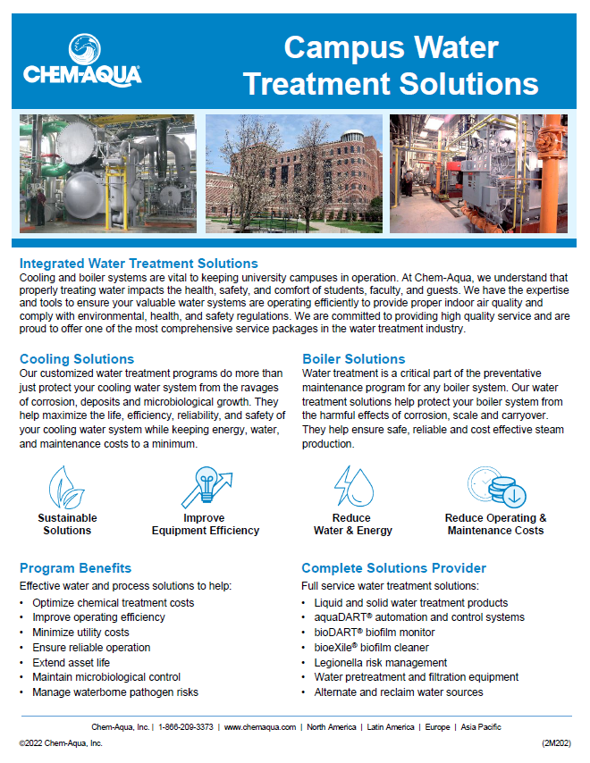 Chem-Aqua Campus Water Treatment Solutions Brochure